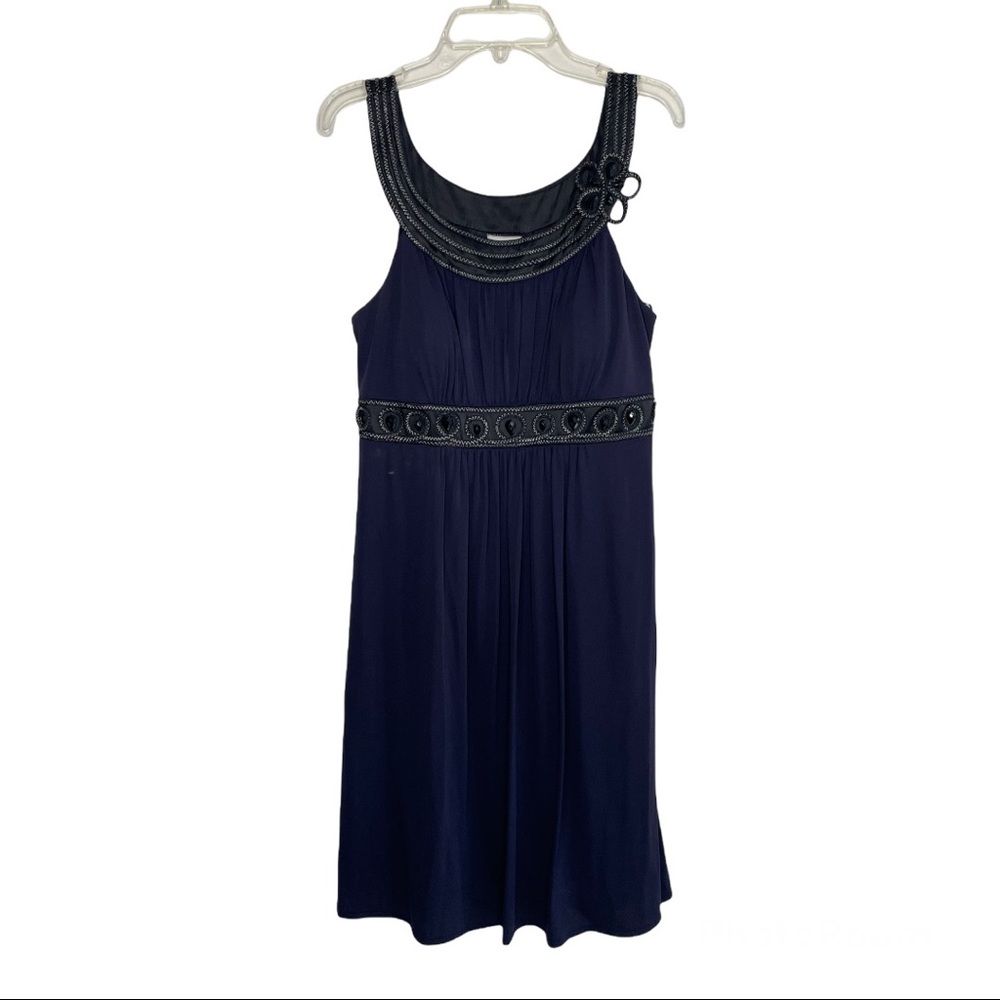 Navy Blue/Black Size 12 Decode 1.8 Midi Dress